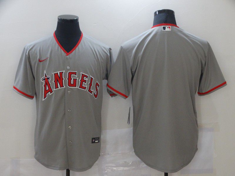 Men Los Angeles Angels Blank Grey Game Nike MLB Jerseys->chicago white sox->MLB Jersey